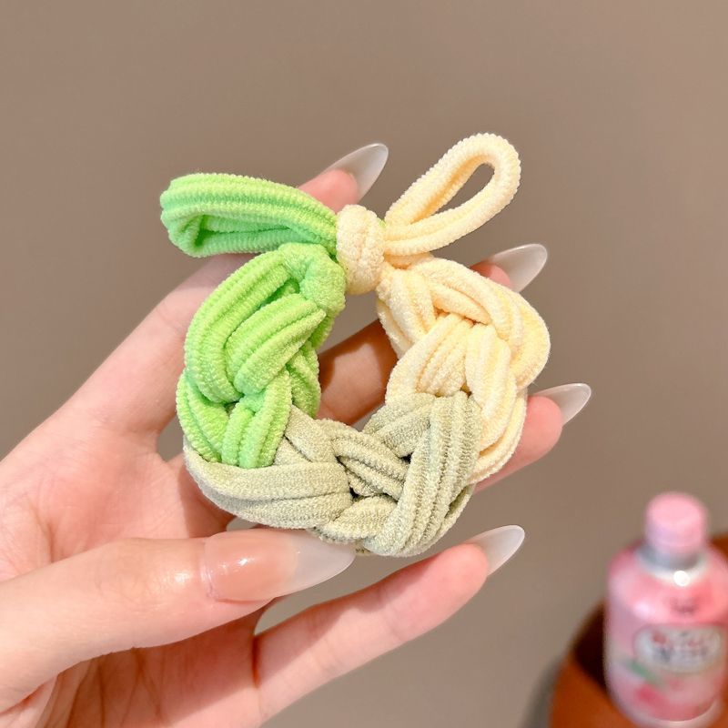 Perlas de terciopelo de alta sensación, anillo de cabello de intestino grande, temperamento femenino elegante, cuerda de cabello de cola de caballo baja, cuerda de cabello de alta elasticidad no dañada