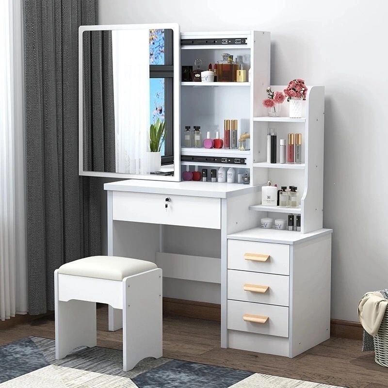 Bedroom Mini Small Apartment Simple Modern Minimalist Makeup Table Economical Multifunctional Makeup Table Internet Celebrity Dressing Table