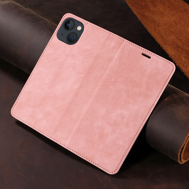 Retro Solid Color Tpu Pu Leather    Phone Accessories display picture 2