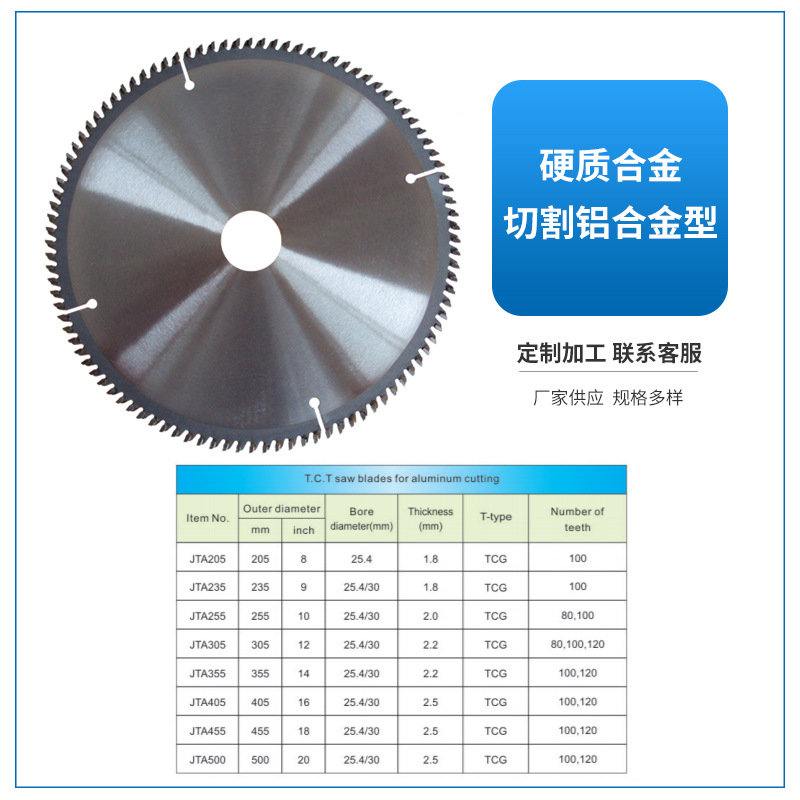 切割铝合金型合金锯片