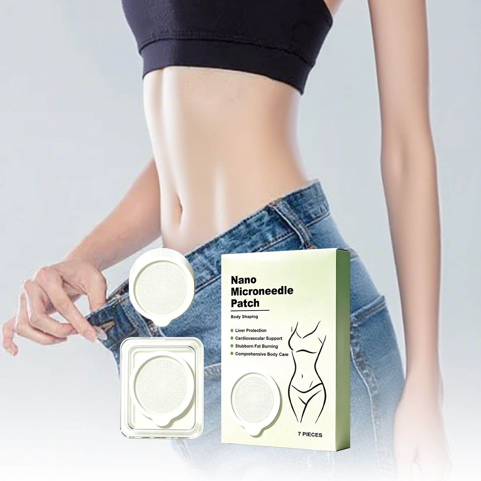 Body Care Patches for Gentle Daily Care of the Entire Body Skin, with Comfortable, Lightweight, Breathable Material That Adheres to the Skin