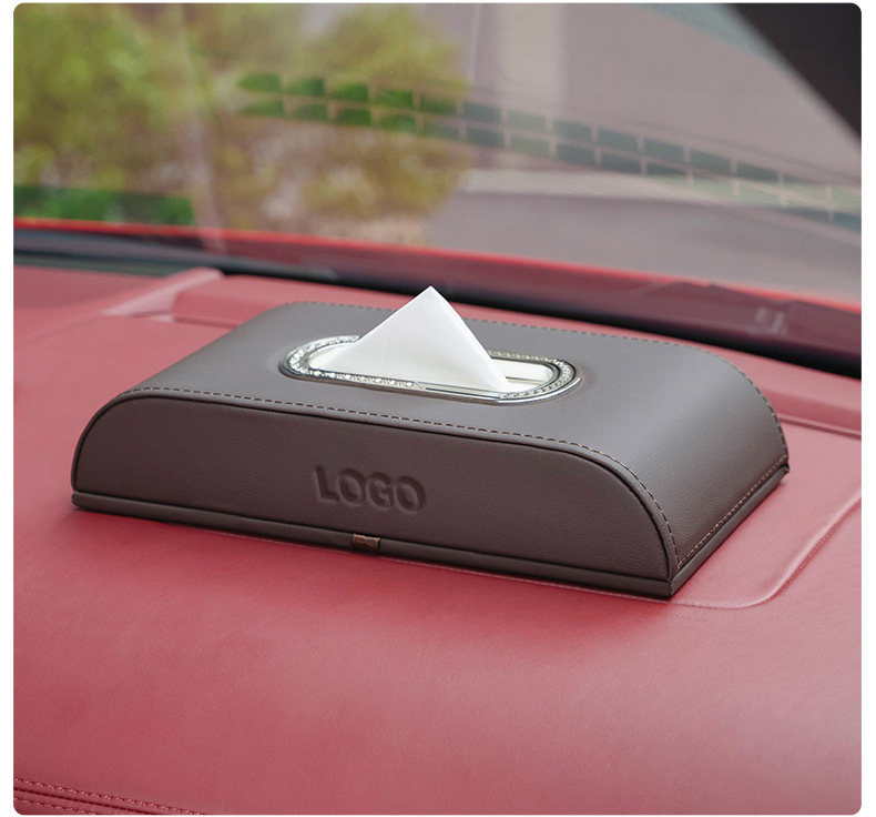 Suitable for Porsche Car Tissue Box Cayenne Macan Panamera 718/911 Car Interior Decoration Accessories