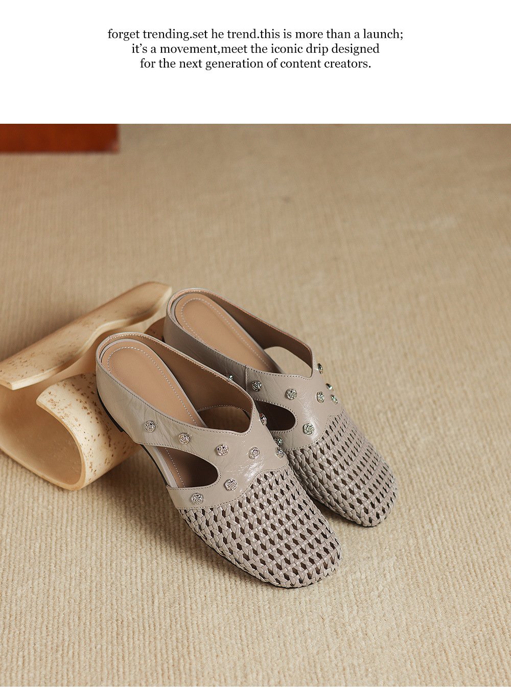Dép sandal nữ quai chữ V phong cách vintage, mũi kín, đế xuồng thoải mái — đen chi tiết 13