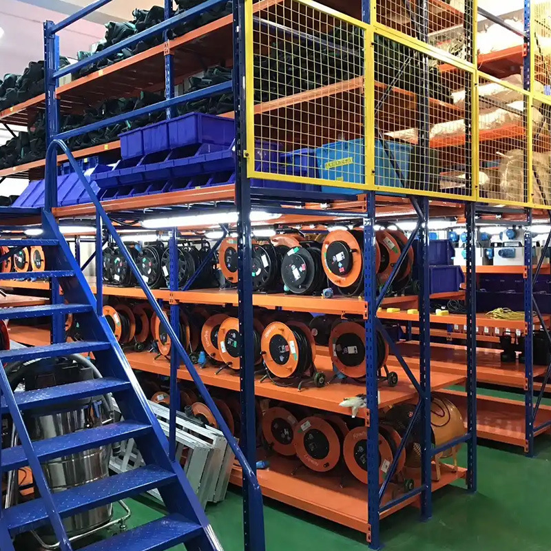 Cross-Border Logistics Warehouse Factory Workshop Two-Story High Load-Bearing Large-Span Removable Assembly Loft Platform Custom Construction