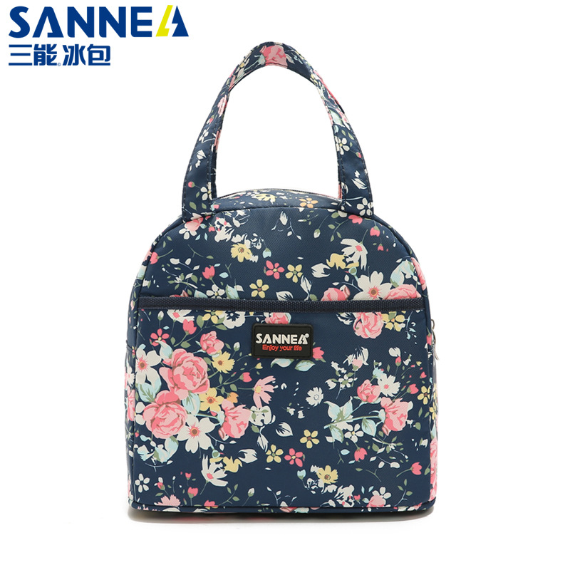 Amazon children folding meal bag portable outdoor picnic bag modern simple lunch bag insulation bag aluminum film wholesale