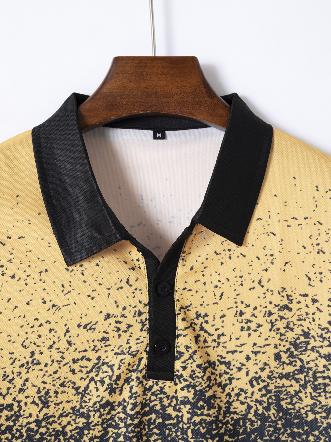 Polo estiva da uomo Ins, maglietta sportiva con stampa sfumata, tie-dye e asciugatura rapida_voghion.com