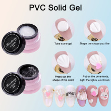 美甲固态雕花胶3D立体泥软胶gel雕花模型美甲PVC捏捏胶固态凝胶