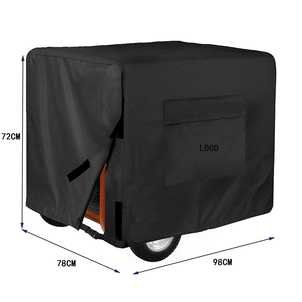 600D оксфордская ткань внутренний двор аварийный генератор дождевик пылезащитный чехол двигателя может быть напечатан с логотипом