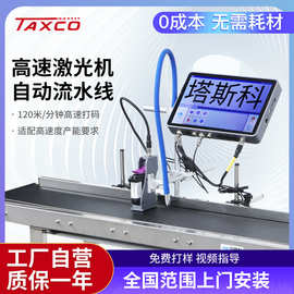 小型全自动在线喷码机 大屏自动流水线高速激光机 纸箱喷墨打码机