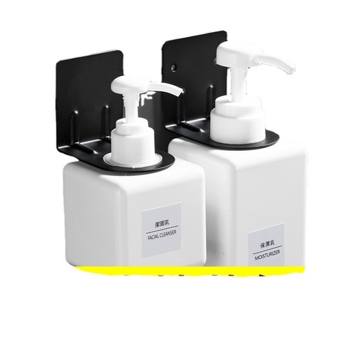 Shampoo Bath Gel Bottle Hanger Hand Soap Bracket Bathroom Wall Mount No Drill Mount Bracket 304 Stainless Steel