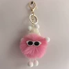 6cm light watermelon red [light gold hardware] [35# lobster buckle + 30# flat circle + 4 sections o chain]