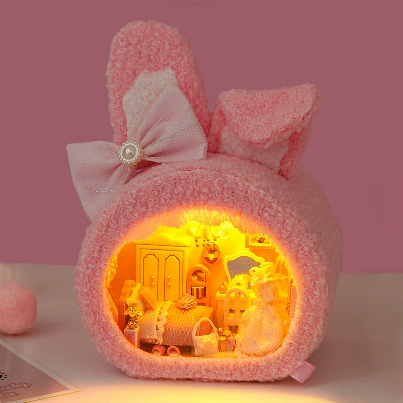 DIY миниатюрная хижина набор — милый конструктор, 3D маленький дом для подарков, 30×22 см