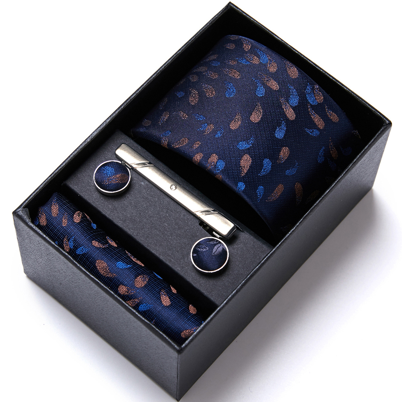 Fabricante en stock de los hombres corbata caja regalo traje ropa formal negocios boda trabajo grupo camisa accesorios verano nuevo