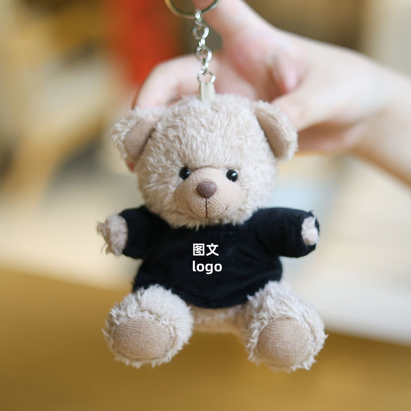 Suéter osos muñecos bolsos colgantes bolsos llaveros muñecas juguetes de peluche regalos de actividad logotipo imprimible