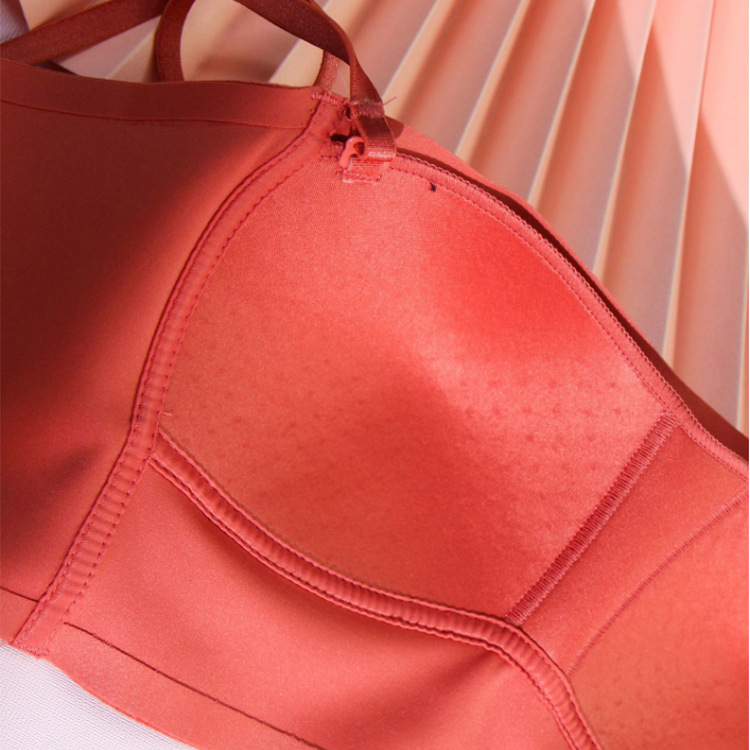 6001 brillante media taza sin tirantes tubo superior ropa interior cómoda de las mujeres sin hilos transpirable taza delgada soporte superior empuja hacia arriba el sujetador