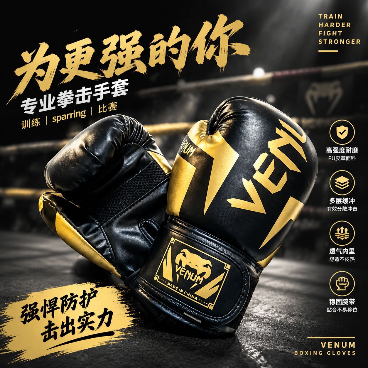 Fighting Fitness Sanda Gloves Competition Gloves Indoor Training Punching Bag Gloves Adult and Children Boxing Training Gloves
