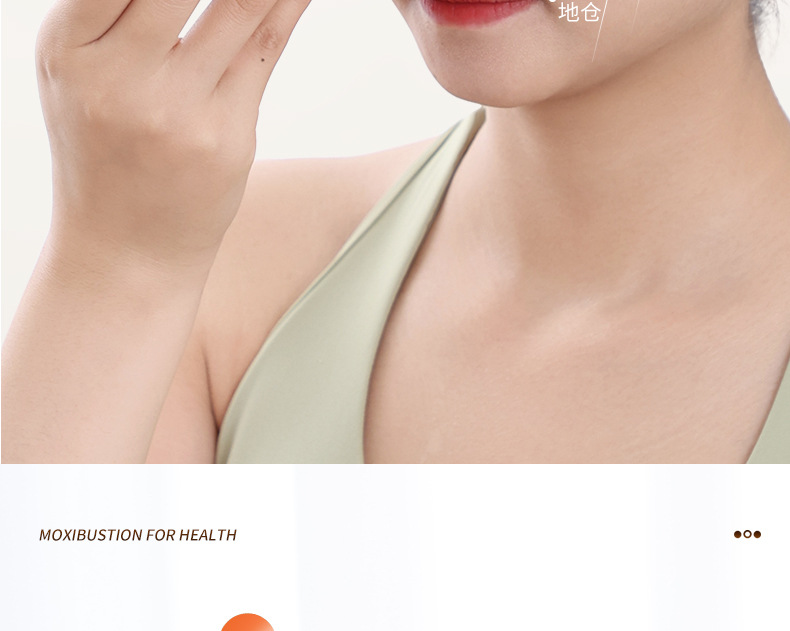 Moxibustion Jar Facial Tao Hua Jiu Bian Stone Face Gua Sha Massage Tool with Acupoint Chart for Spa Beauty Care key features