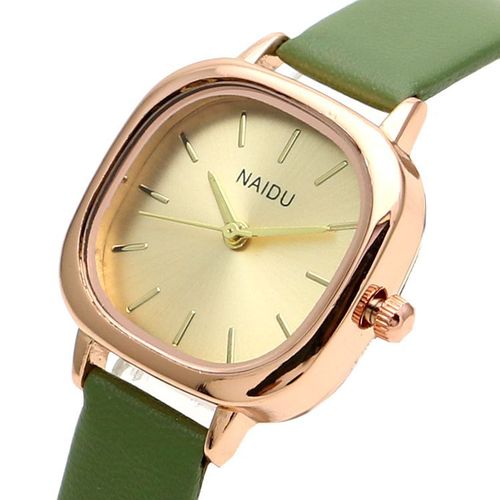 Oval small plate thin strap girls watch student belt watch boys watch forest quartz watch small fresh literary