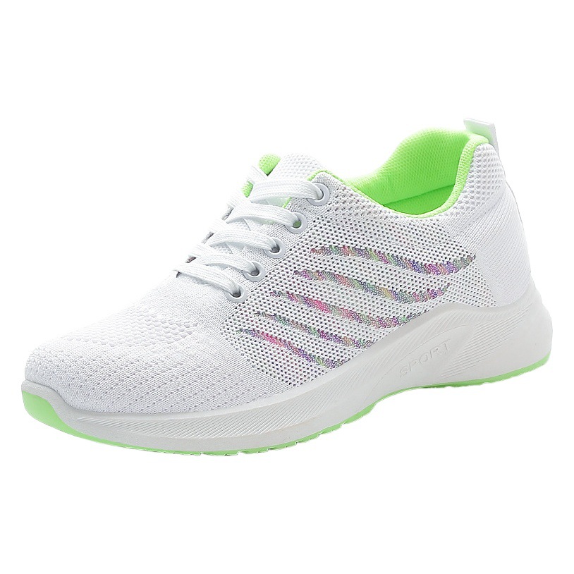 Zapatilla de deporte de fondo suave transpirable zapatos de mujer casual femenina 2024 primavera transfronteriza más tamaño zapatos al por mayor zapatos de mujer