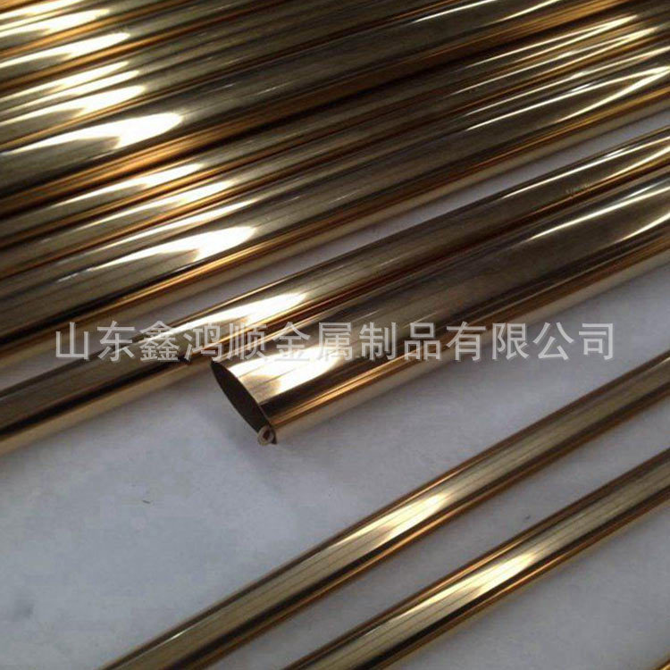 销售 304不锈钢管 不锈钢装饰管 黄钛/黑钛不锈钢管