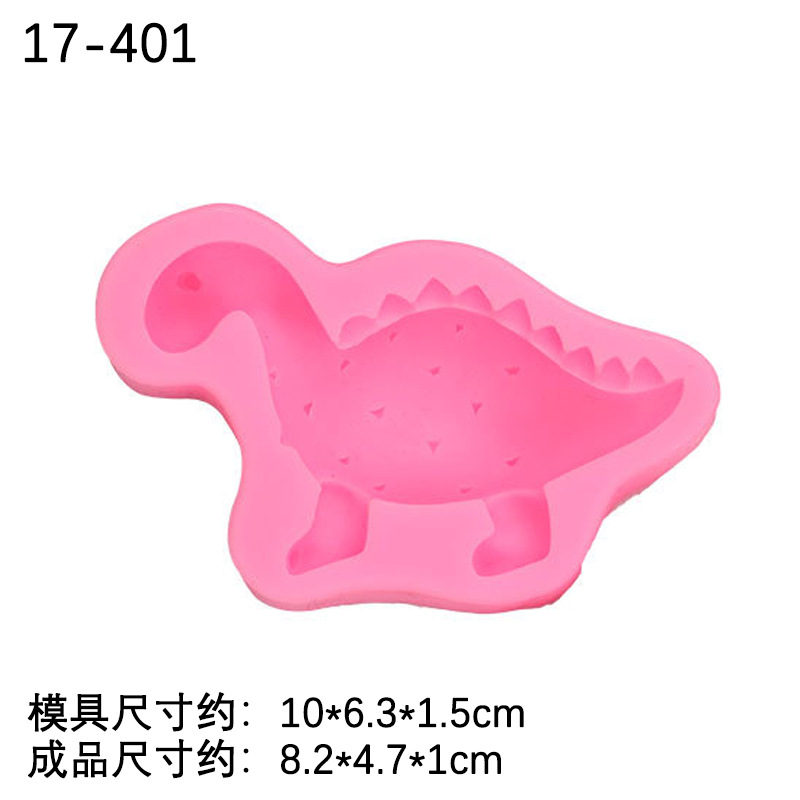 Dinosaurio forma fondant pastel decoración silicona molde DIY dinosaurio animal chocolate hornear epoxi arcilla molde