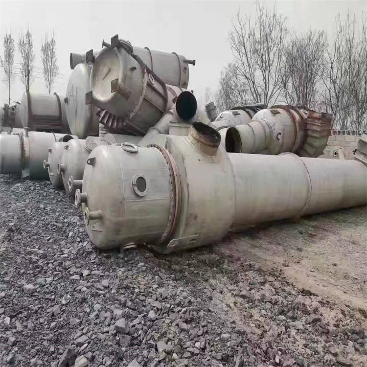 出售二手钛材废水蒸发器 三效蒸发器 提取浓缩机组价格