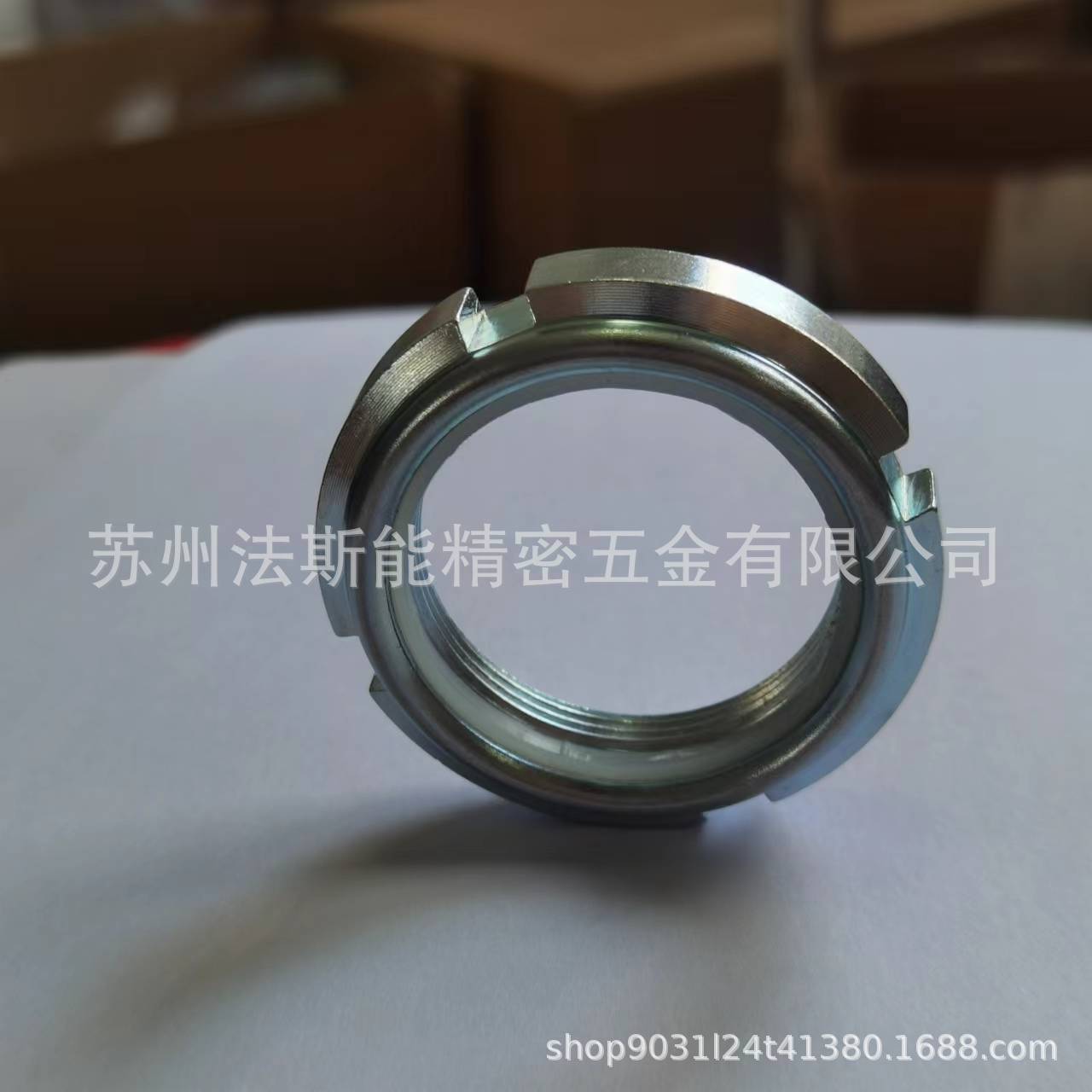 GUP镀锌圆螺母gua，gup尼龙锁紧圆螺母