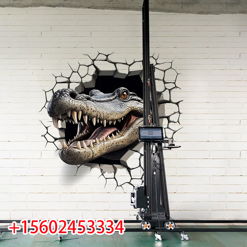 智能3d墙体彩绘机室内背景墙打印户外新农村建设立体广告墙画喷绘