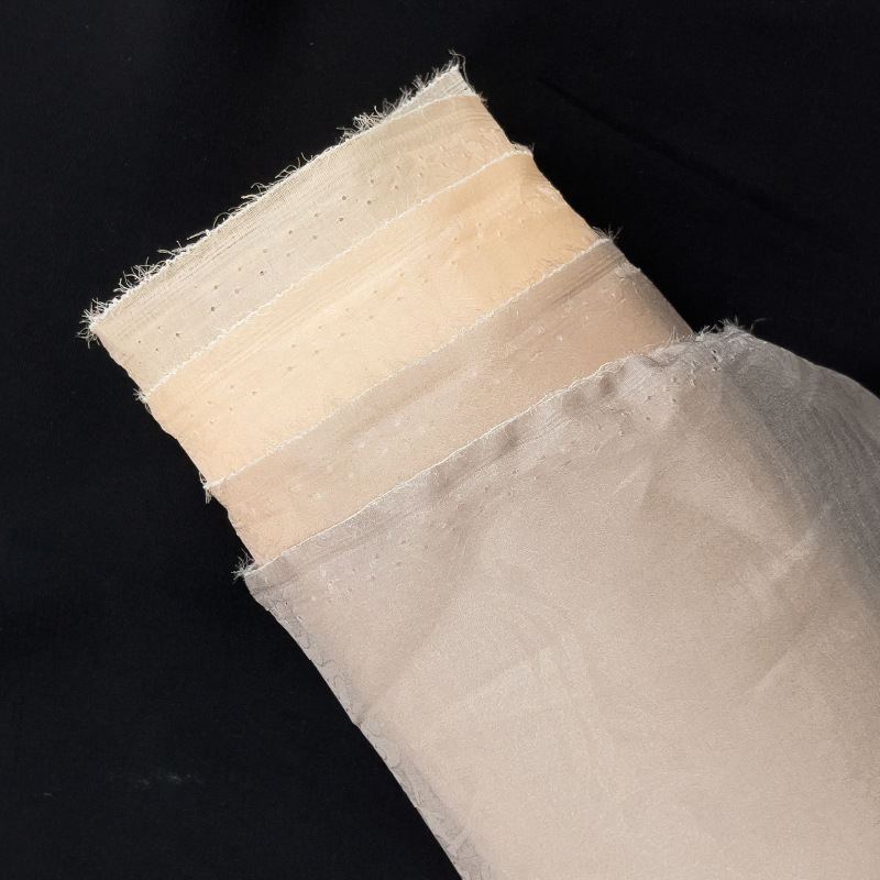 2024 nuevos productos de seda Jacquard tela gradiente pintado en chorro Eugenio Jacquard Phoenix usar peonía spot FD6548