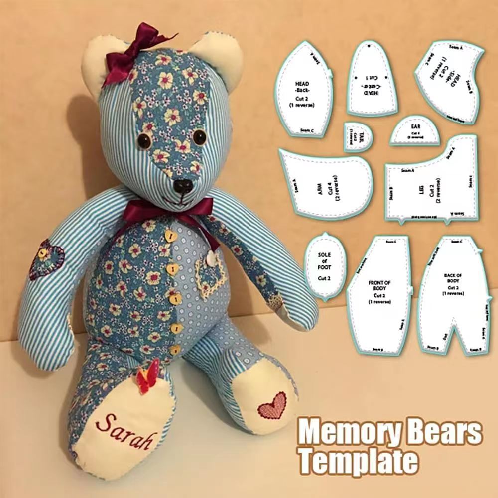 Amazon Memory Bear Memory Bear Template Ruler Set