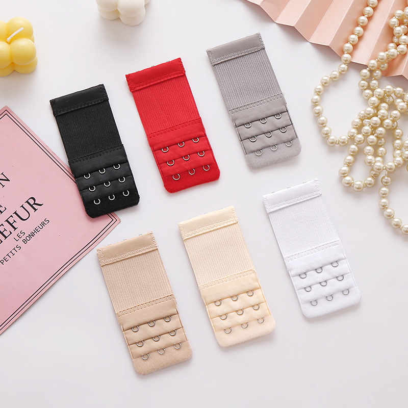 Stainless steel small three-row three-button 4.5cm bra elastic back extension buckle small three-row three-button elastic extension buckle