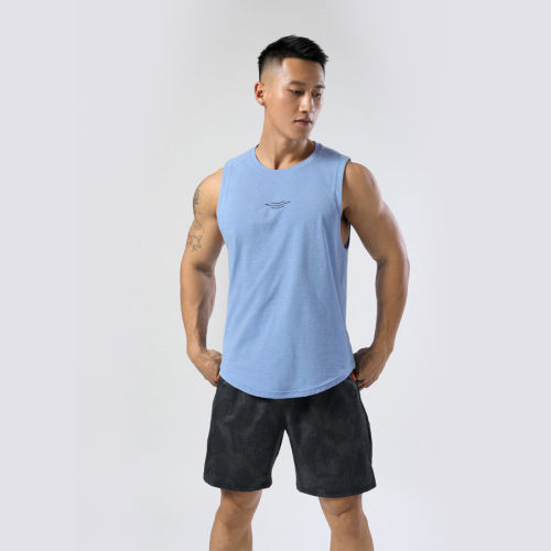 New Summer Basketball Sportswear Men's Breathable Quick-Drying Clothes Fitness Running Loose Large Size Round Neck Vest
