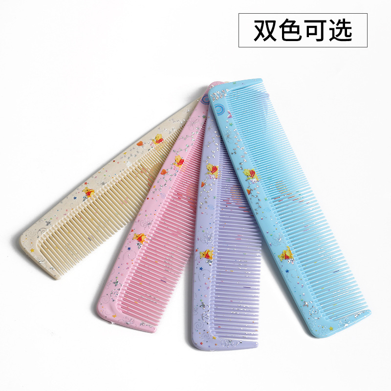 Herramientas de belleza plástico pelo peluquería peine lindo tarjeta bar peine al por mayor