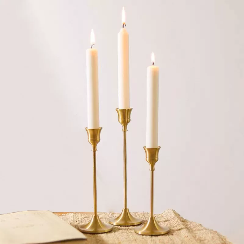 Retro brass candle, props, (Cross-border trading)
