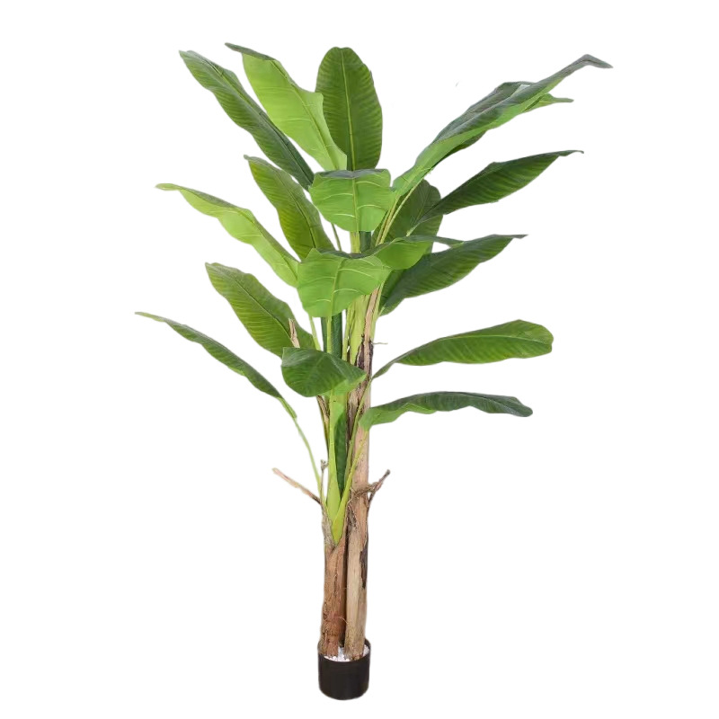 Árbol de plátano de simulación personalizado Árbol de plátano de simulación de venta caliente de Amazon Árbol de plátano de simulación de tiro de boda
