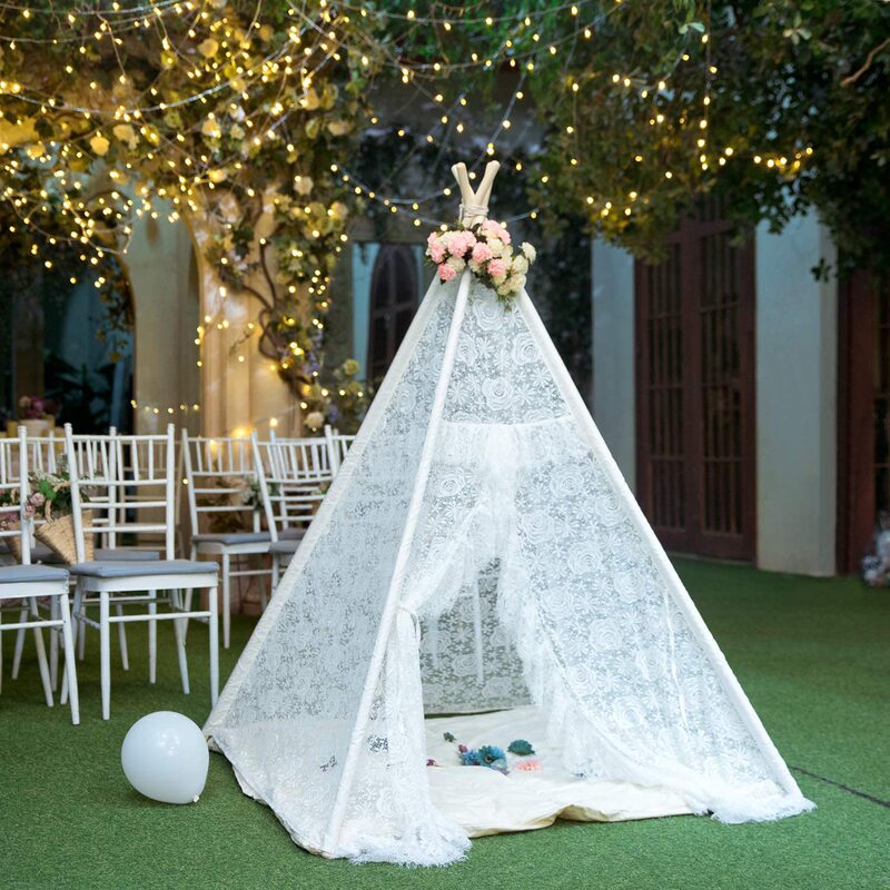 Lace Indian tent baby suburban shooting props indoor game house boys and girls Princess House children's tent