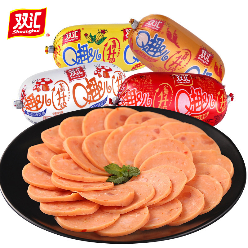 Shuanghui Q Fun Cumin Sausage 70g Mushroom Ham Sausage Qq Sausage Instant Instant Noodles Partner Q Fun Corn Grilled Sausage