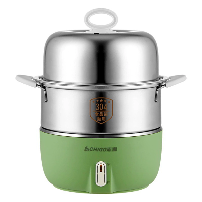 Чиго Яичный Котел Пароварка Яичный Заварной Заварник Из Нержавеющей Стали Бытовая Малая Автоматическая Отключение Многофункциональная Общежитие Машина Для Завтрака