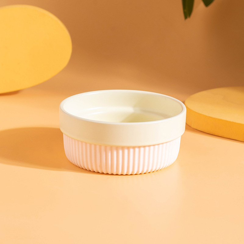 Tazón de cerámica para gatos, tazón de comida para gatos, tazón de comida para perros, tazón de arroz para gatos, tazón de agua de gran calibre, tazón antideslizante, artículos para mascotas a prueba de volcar