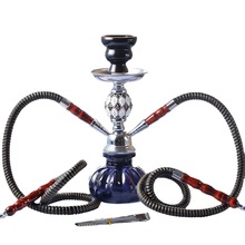 跨境货源阿拉伯水烟壶套装双管玻璃水烟成品hookah shisha