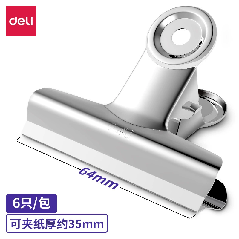 Deli 9523 зажим для билетов 51 мм финансовый круглый зажим для билетов материал зажим железный зажим органайзер зажим круглый железный билет из нержавеющей стали