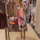 2024 independent station explosions European and American leisure leopard color printing deep V dress
