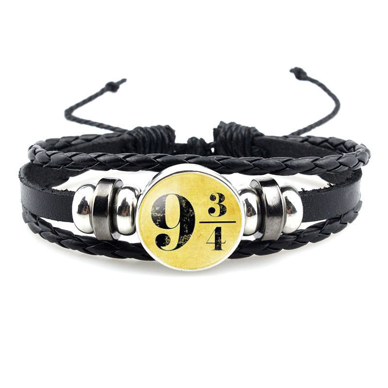 Deathly Hallows Vintage Leather Rope Bracelet Multiple Owl Wings Bracelet Snitch Luna Lovegood Same Style Deathly Hallows Vintage Leather Rope Bracelet Multiple Owl Wings Bracelet Snitch Luna Lovegood Same Style