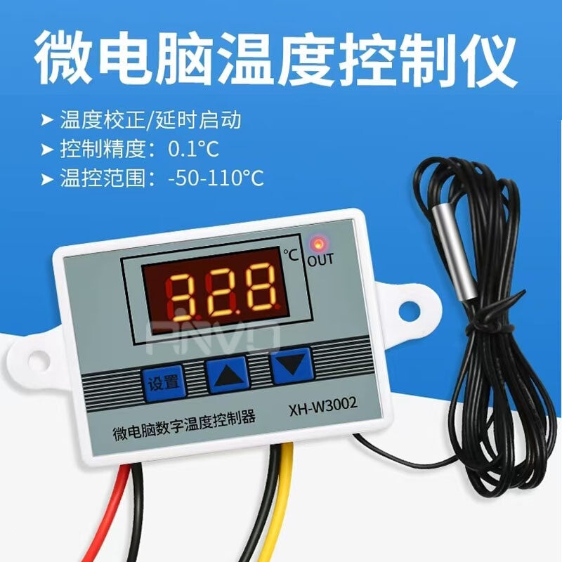 Xh-W3002 Thermostat Digital Temperature Control Switch Controller Digital Display Greenhouse Thermostat Xh-W3002 Thermostat Digital Temperature Control Switch Controller Digital Display Greenhouse Thermostat