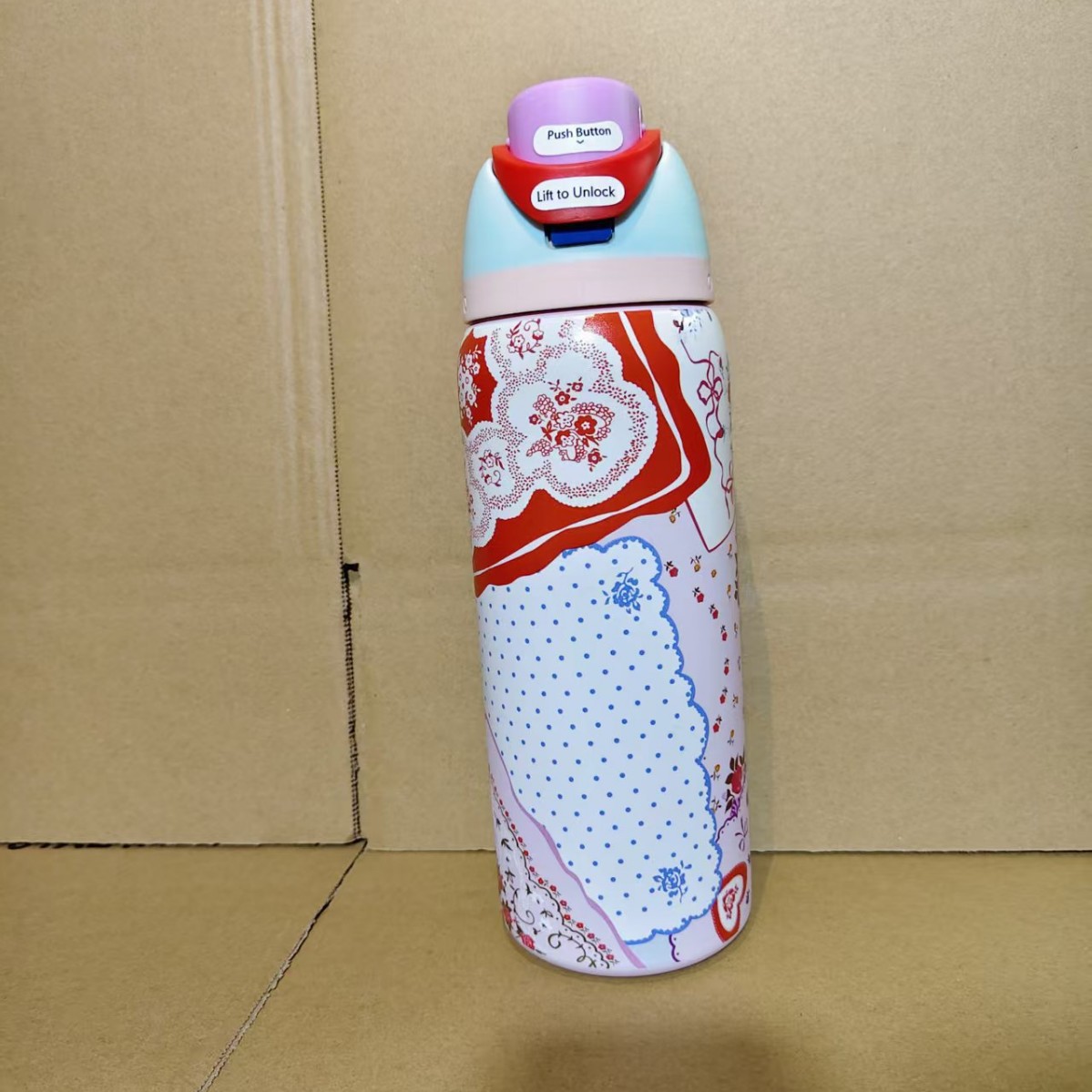 Termo Owala de acero inoxidable 304 de Amazon con asa, taza deportiva para agua, taza doble con pajita, gran capacidad