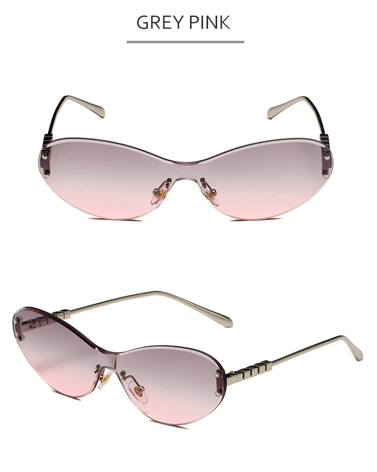Men's Sunglasses New Ring Shaped Frameless Ocean Lens Sunglasses Anti Ultraviolet Catwalk Outdoor Driving Sunshade Fashion Sunglasses_viptrois.com