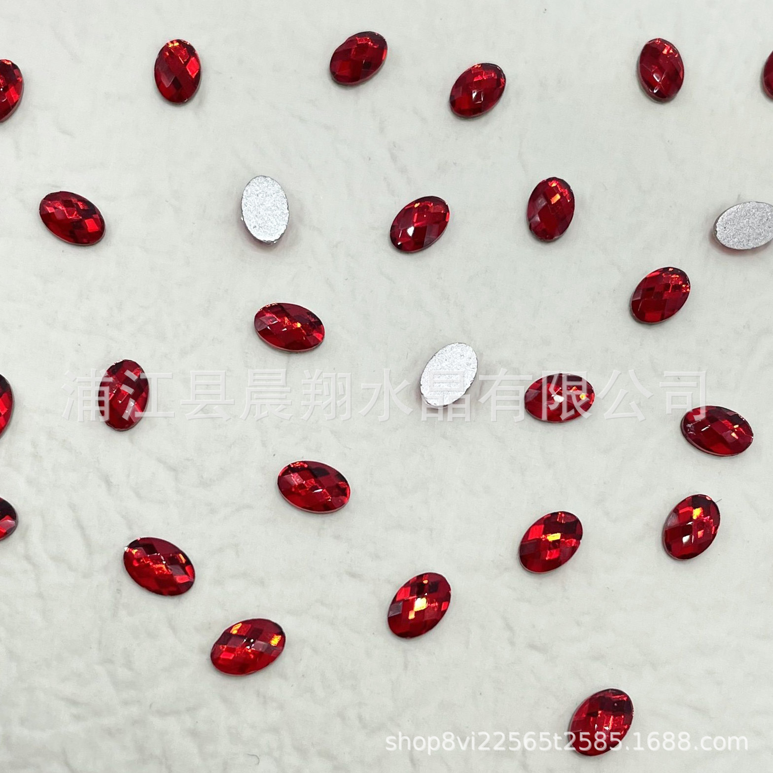 [보석 빨강] 3*5 타원형