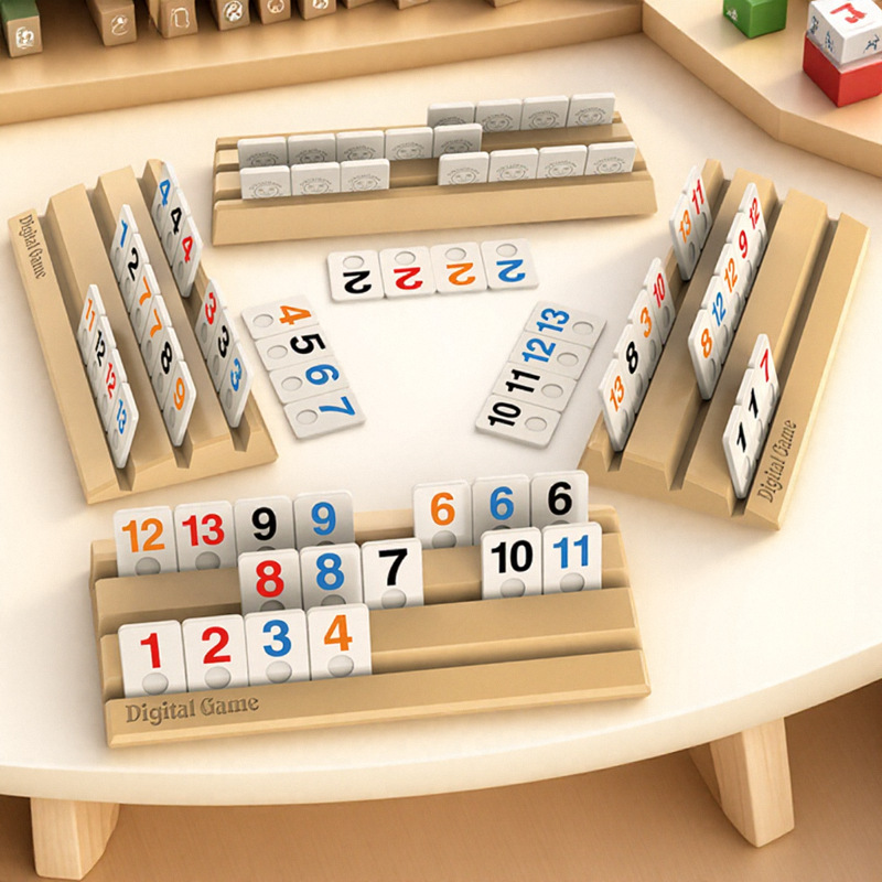 Cross-Border Israeli Mahjong Digital Game Family Party Party Digital Rammi Matching Board Game Leisure Gift