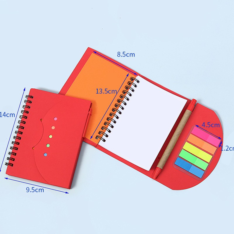 Suministro transfronterizo de bobina de diseño de cara sonriente, bolígrafo de regalo, bobina de post-it notebook gruesa y duradera, cuaderno multicolor image 10