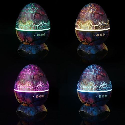 New LED Dinosaur Egg Bluetooth Music Aurora Galaxy Star Projector Ambient Crackle Creative Bedroom Night Light